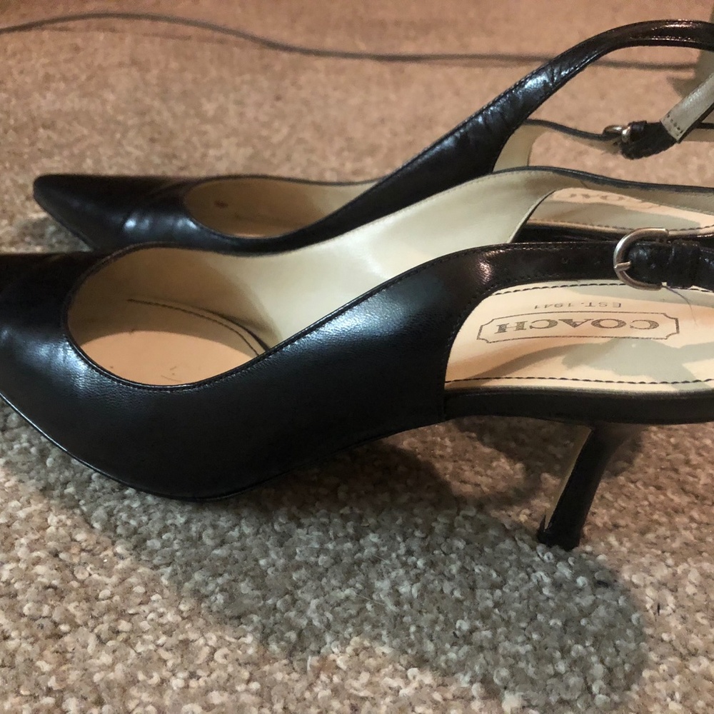Coach Sling Back Pumps